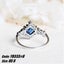 Sapphire Diamond Vintage Princess Silver Ring Jewellery *Local Clearance* Carousel 8