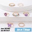 Vintage Animal Rhinestone Rings 7Pcs Gold Jewellery *Over Stocked* Carousel 5