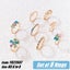 Gold Geometric Rings 8Pcs 925 Silver Rings Jewellery *Over Stocked* Carousel 1