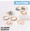 Gold Geometric Rings 8Pcs 925 Silver Rings Jewellery *Over Stocked* Carousel 6