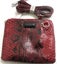 Clutch / shoulder bag - red 'snakeskin', Carousel 1