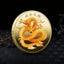 Chinese Dragon Coins Dragon Plated Golden Collectible New Year Mascot Souvenir Carousel 3