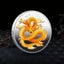 Chinese Dragon Coins Dragon Plated Golden Collectible New Year Mascot Souvenir Carousel 4