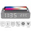 Wireless QI Charger LED Temperature Alarm Clock Carousel 3