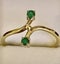 14ct yellow gold emerald ring . Carousel 3