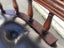 Antique Captains Chair reproduction Carousel 4