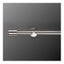 Caprice Nevada 25/28 mm Groove Curtain Rod Set Chrome Carousel 2