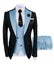 Three Piece Men Suits for Wedding Party Business Formal Groom Tuxedos Carousel 15