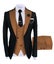 Three Piece Men Suits for Wedding Party Business Formal Groom Tuxedos Carousel 10