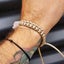 Natural Rose Quartz Chip Tan Macrame Bracelet Carousel 4