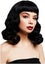 Fever High Quality Wig Black Short Fringe Wavy Shoulder Length, Centre Parting Carousel 1