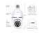 WiFi Panoramic Bulb Camera 1080P Wireless Home Surveillance Camera Night Vision Carousel 4
