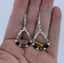 925 Sterling Silver Crystal Drop Earrings "Audrey" (Green) Carousel 2