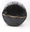 Genuine Moroccan Leather Medium Pouf-Black - Free Delivery Carousel 4