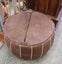 Genuine Moroccan Leather Large Pouf-Tan - Free Delivery Carousel 3
