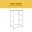 Levede Chest of 3 Drawers Bedside Table Storage Cabinet Tower Dresser Beige Carousel 5