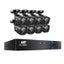 8Ch 5 In 1 CCTV Video Recorder With 8 Cameras 1080P HDMI Black Carousel 1