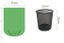 120Pcs 35x40cm Biodegradable Trash Bag Garbage Waste Rubbish Dustbin Disposable Carousel 3