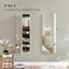 Jewellery Cabinet With Frameless Mirror - White Carousel 7