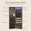 Jewellery Cabinet with LED Mirror - Brown Carousel 3