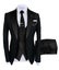 Three Piece Men Suits for Wedding Party Business Formal Groom Tuxedos Carousel 1