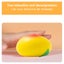 Yellow Peach Shape Fidget Toys New Design Soft Rising Decompression Carousel 6
