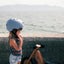 Kinderfeets: Toddler Helmet - Matte Blue Carousel 4