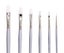 Jasart White Synthetic Brushes - Filbert 8 Carousel 1