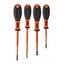 Klein 4pc Screwdriver Slim Profile Insulated 1000V 2 x Philips 2 x Slotted Carousel 1