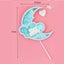 Cake Design Decorating Cake Topper Sequin Moon Blue *Over Stocked* Carousel 3