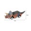 6 Pack Pull Back Dinosaur Toys Race Car Set Carousel 8