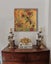 Birds Peony flowers Roses modern Chinoiserie Painting 51x51cm J Stirling Art NZ Carousel 13