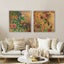 Birds Peony flowers Roses modern Chinoiserie Painting 51x51cm J Stirling Art NZ Carousel 18
