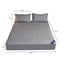 SOGA 2X Grey 183cm Wide Cross-Hatch Mattress Cover Thick Quilted Stretchable ... Carousel 10