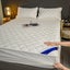 SOGA White 183cm Wide Cross-Hatch Mattress Cover Thick Quilted Stretchable Be... Carousel 12