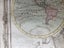 World map Brion de la Tour 1766. Original hand coloured engraving Carousel 5