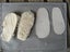 sheepskin Slipper Soles- finish with knitting/crochet ;ref sole7 Carousel 1
