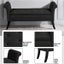 Modern Fabric Tufted Storage Bench with Rolled Arms Cushioned Ottoman Bench Carousel 6