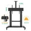 North Bayou Luxury Heavy Duty Aluminum TV cart for 60"-100" flat panel TVs Carousel 5