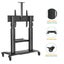 North Bayou Luxury Heavy Duty Aluminum TV cart for 60"-100" flat panel TVs Carousel 6