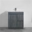 750mm Plywood Floor Standing Vanity - Gray Carousel 1