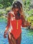 New Sexy Zipper One Piece Swimsuit Women Solid Swimwear Bodysuit Carousel 5