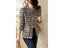 Women's Short Winter Spring Houndstooth Tweed Coat Jackets Carousel 2