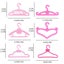 60pcs Barbie Doll Cloth Coat Hangers i2111HP0 Carousel 3