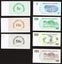 ZIMBABWE 2006 Set of 7 banknotes UNC Carousel 2