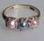 Antq Victorian 18CT Gold Natural Pearl Ring Carousel 2