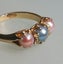 Antq Victorian 18CT Gold Natural Pearl Ring Carousel 4