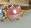 Antq Victorian 18CT Gold Natural Pearl Ring Carousel 10