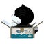 Eugy: Cat Tuxedo - 3D Cardboard Model Carousel 3