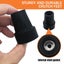Replacement Rubber Cane Tip - Hard-Wearing with Metal Insert (Black or Brown) Carousel 3
